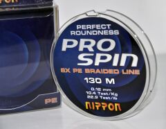 Nippon ProSpin 8x PE Kaplı İp Misina 130 mt 0,33 mm
