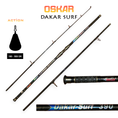 Oskar Dakar Super 390cm Surf Kamış 150-300Gr