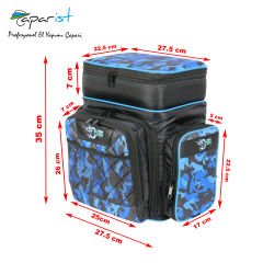 Fishcoin Lüx Sırt Çantası Kamuflaj Mavi