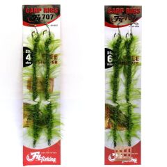 Carp Rigs 707 Kamuflajlı 2li Hazır Takım 4