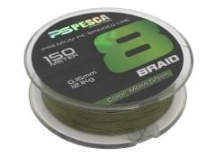 Pesca 8X Braid 150 MT Moss Green