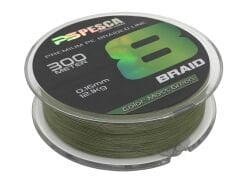 Pesca 8X Braid 300 MT Moss Green