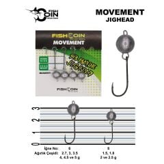 Fishcoin Movement Jighead 8-1.5 gr