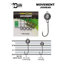 Fishcoin Movement Jighead 6-4.5 gr