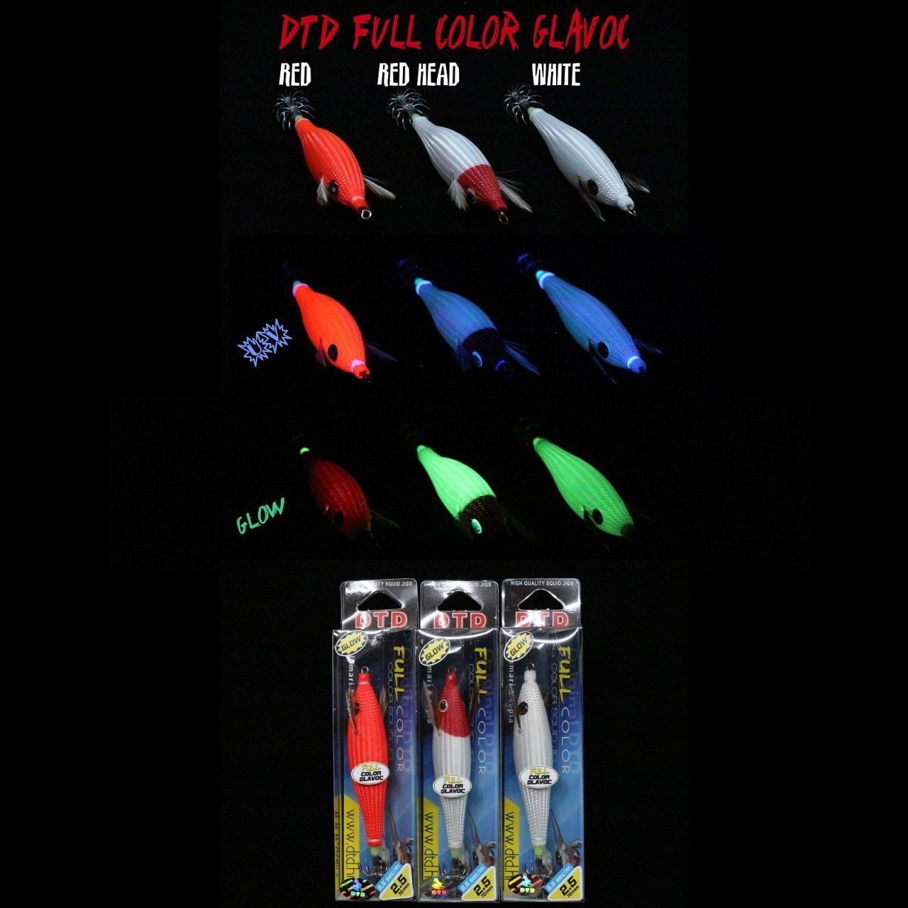 DTD Full Color Glavoc 2,5 7cm/10.2g Kalamar Zokası