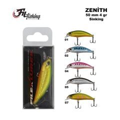 Filex Lures Zenith Sinking Maket Balık 50 mm 4 gr