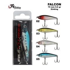 Filex Lures Falcon Sinking Maket Balık 70 mm 8.5 gr