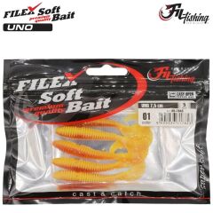 Filex Soft Bait Orak Kuyruklu Silikon Balık 7.5 cm 4