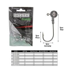 Jaxon Tanami Silver Jighead İğne No: 1/0