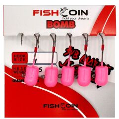 Fishcoin Bomb Jighead Pink Glow 4-4 Gr