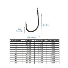 Koremax 505 Siyah Nikel Olta İğnesi