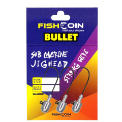 Fishcoin Bullet Jighead 2/0-2 gr