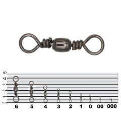 Düz Fırdöndü Black Nickel 144'lü