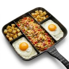 5 Gözlü Yanmaz Yapışmaz Granit Tava