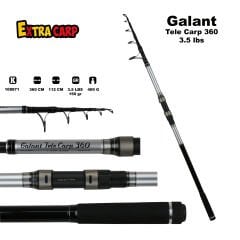 Extra Carp Galant 3.60m 3.5lb Teleskopik Sazan Kamışı