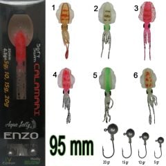 Enzo Soft Swim Calamari 95mm + Jig Head