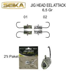 İberica Eel Attack 2'li  Jig Head 6.5Gr