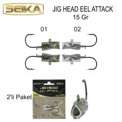 İberica Eel Attack 2'li  Jig Head 15Gr