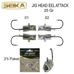 İberica Eel Attack 2'li Jig Head 25Gr
