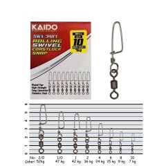 SWX-3407 Rolling Swivel Coastlock Snap (10 Pcs)