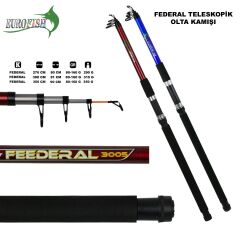 Federal Fiber Olta Kamışı 80-160 Gr KIRMIZI 300 cm