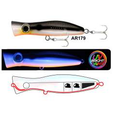 Blitz Popper 105Mm 30Gr Su Üstü Maket Balık AR179