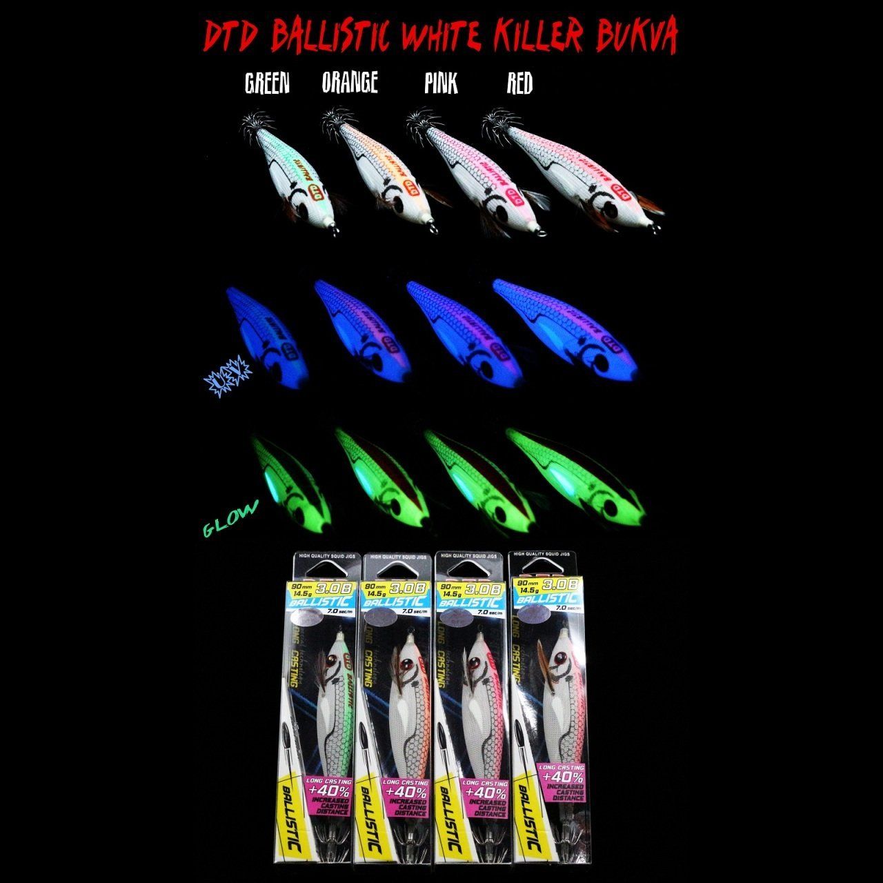 DTD Ballistic White Killer Bukva 3.0  9cm/14.2g Kalamar Zokası